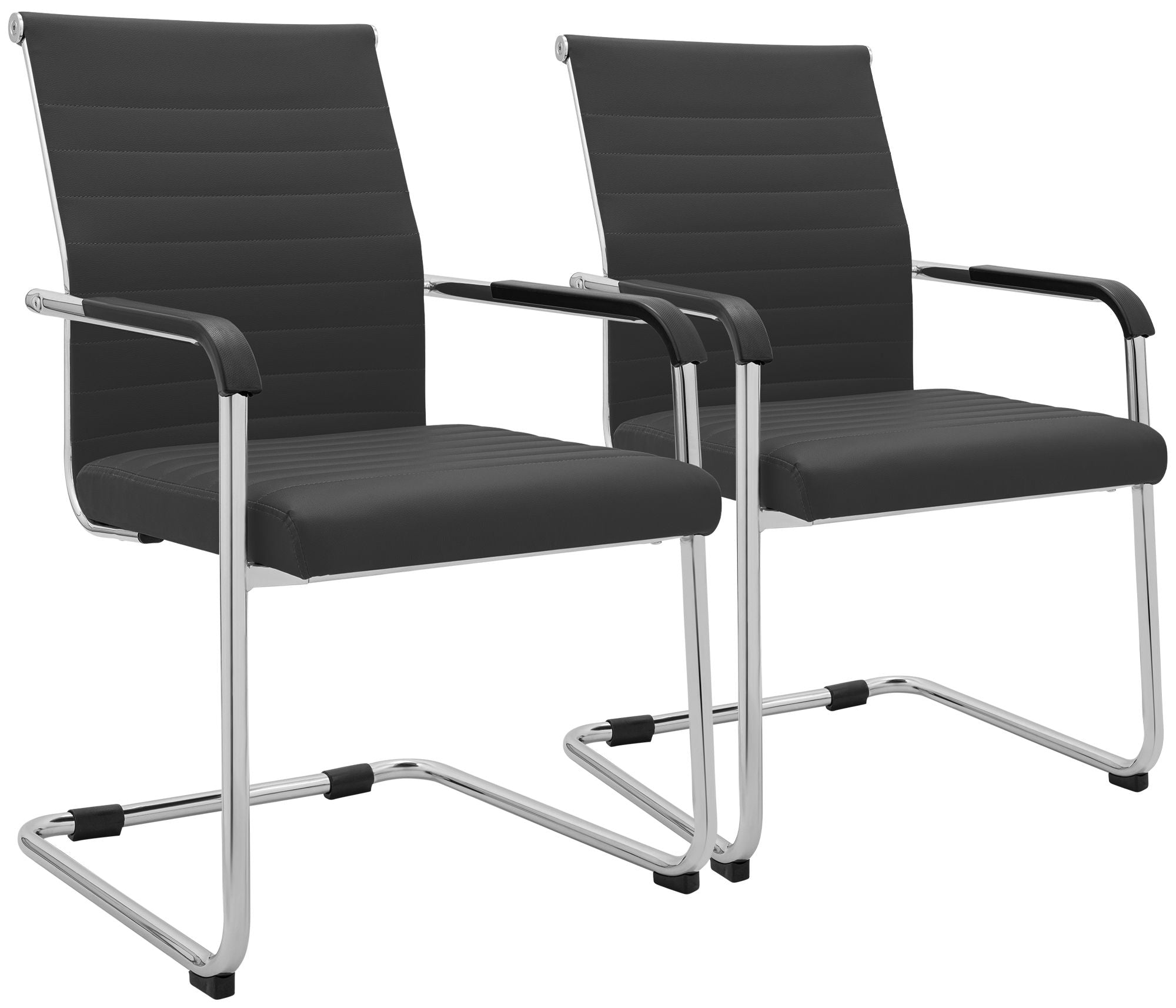 2er Set Freischwinger Hakon Lederoptik