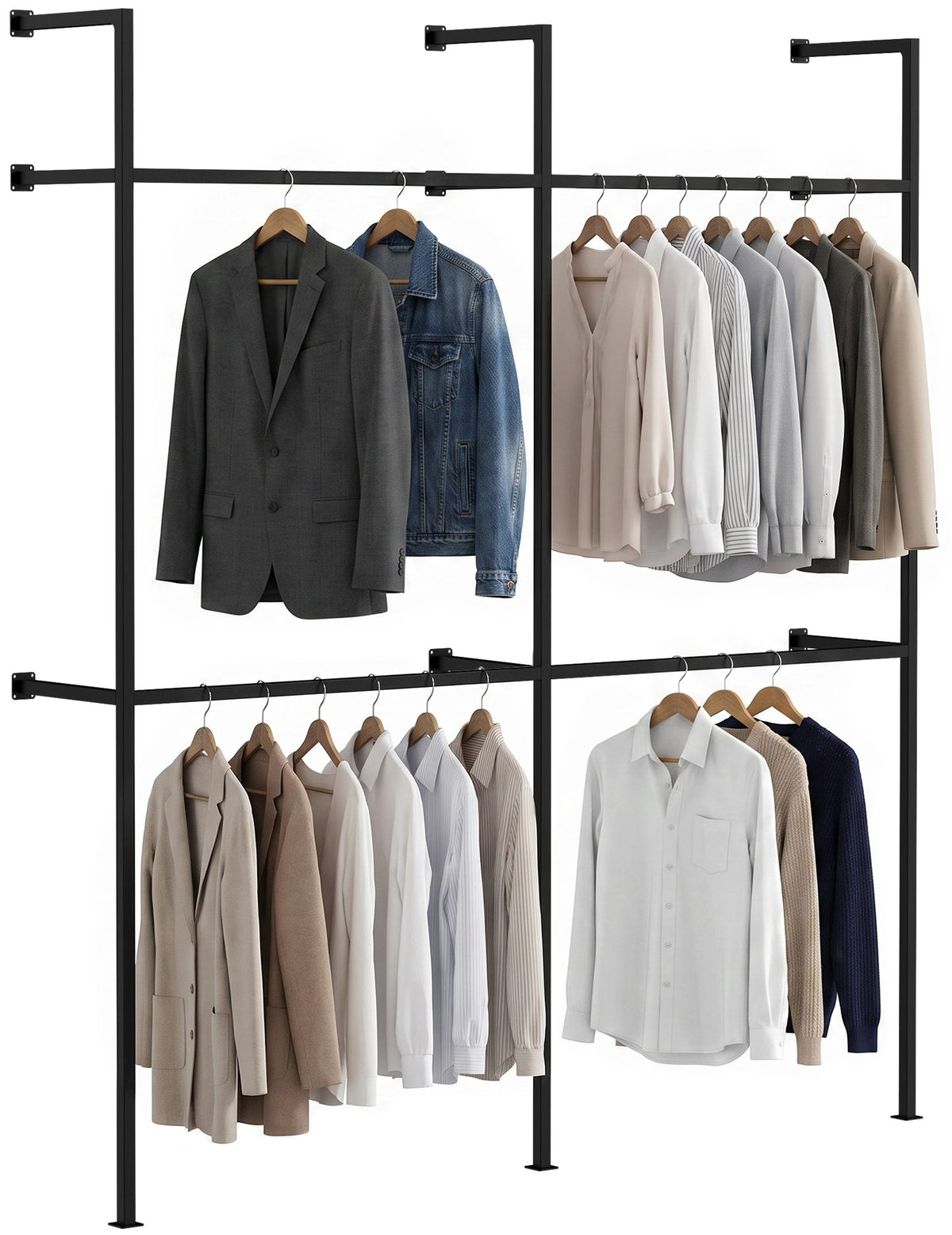 Wandgarderobe Arundel schwarz