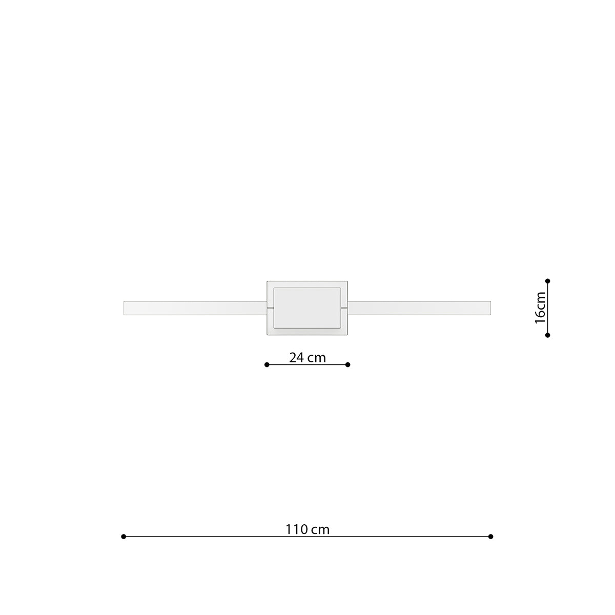 Hanging light RIO 110 gold LED 3000K