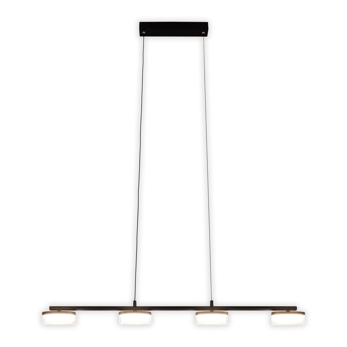 LED Pendelleuchte "CIMO" aus Metall und Kunststoff in Schwarz, mit integrierter LED, Länge 96 cm