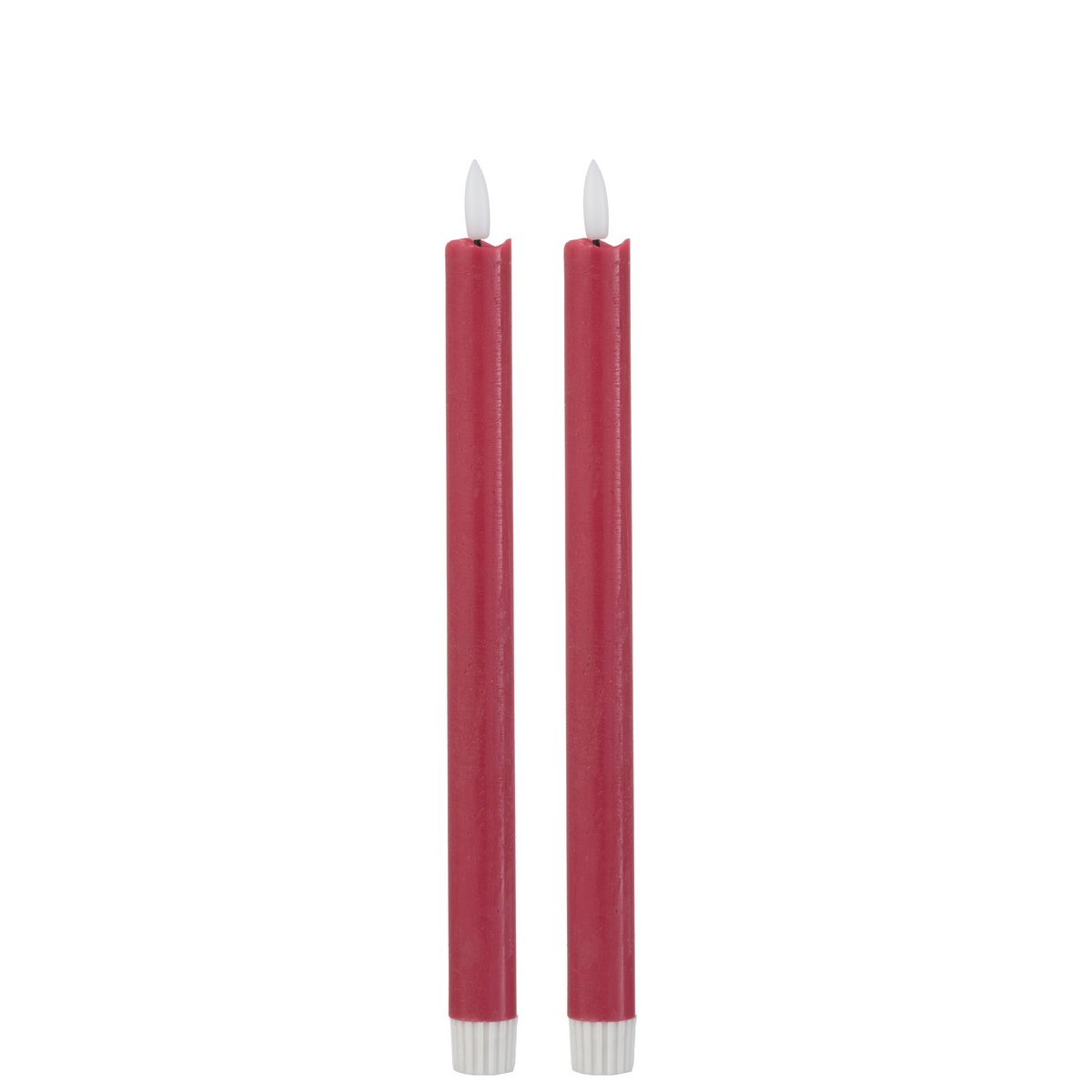 J -Line Candle Long - rot - groß - Box mit 2 - LED -Leuchten