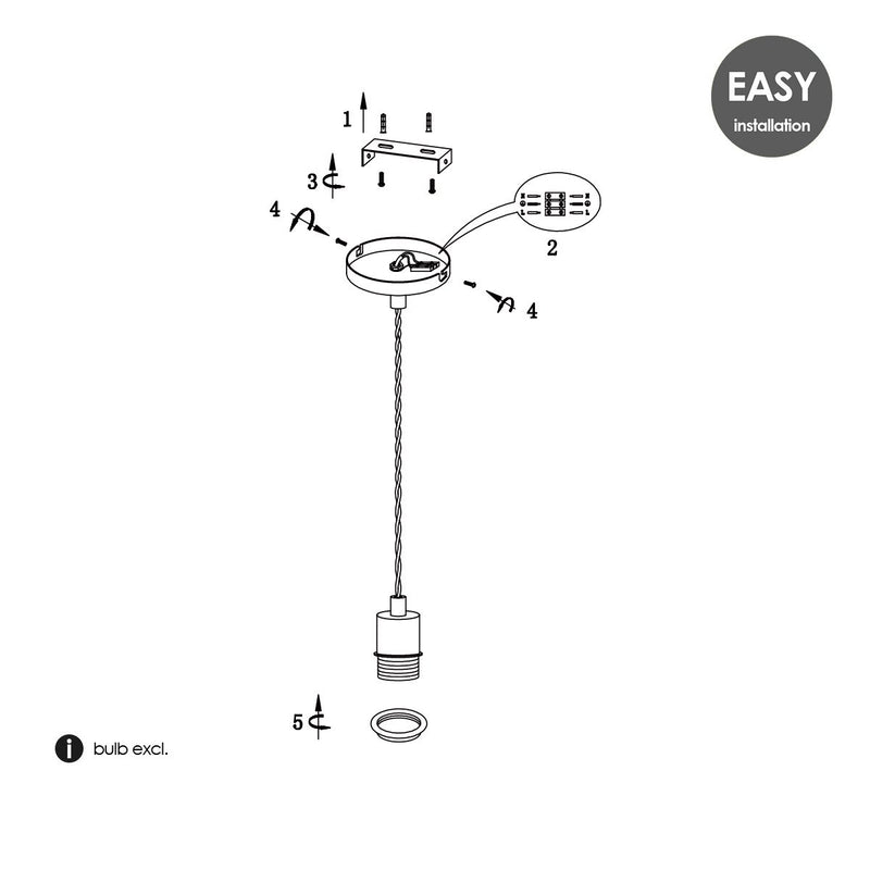 Home Sweet Home hanglamp Armis 10/10/89cm - groen
