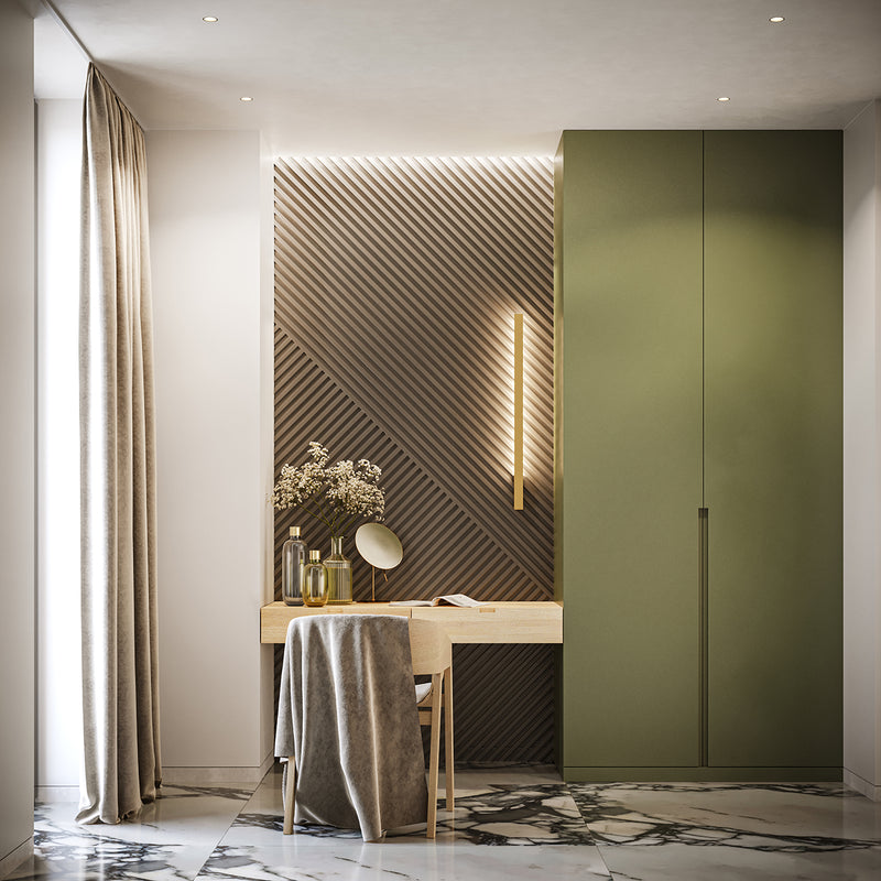 Wall light LAHTI S golden 3000K