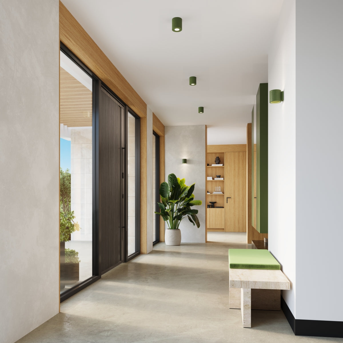 Plafond ORBIS beton olivgrün