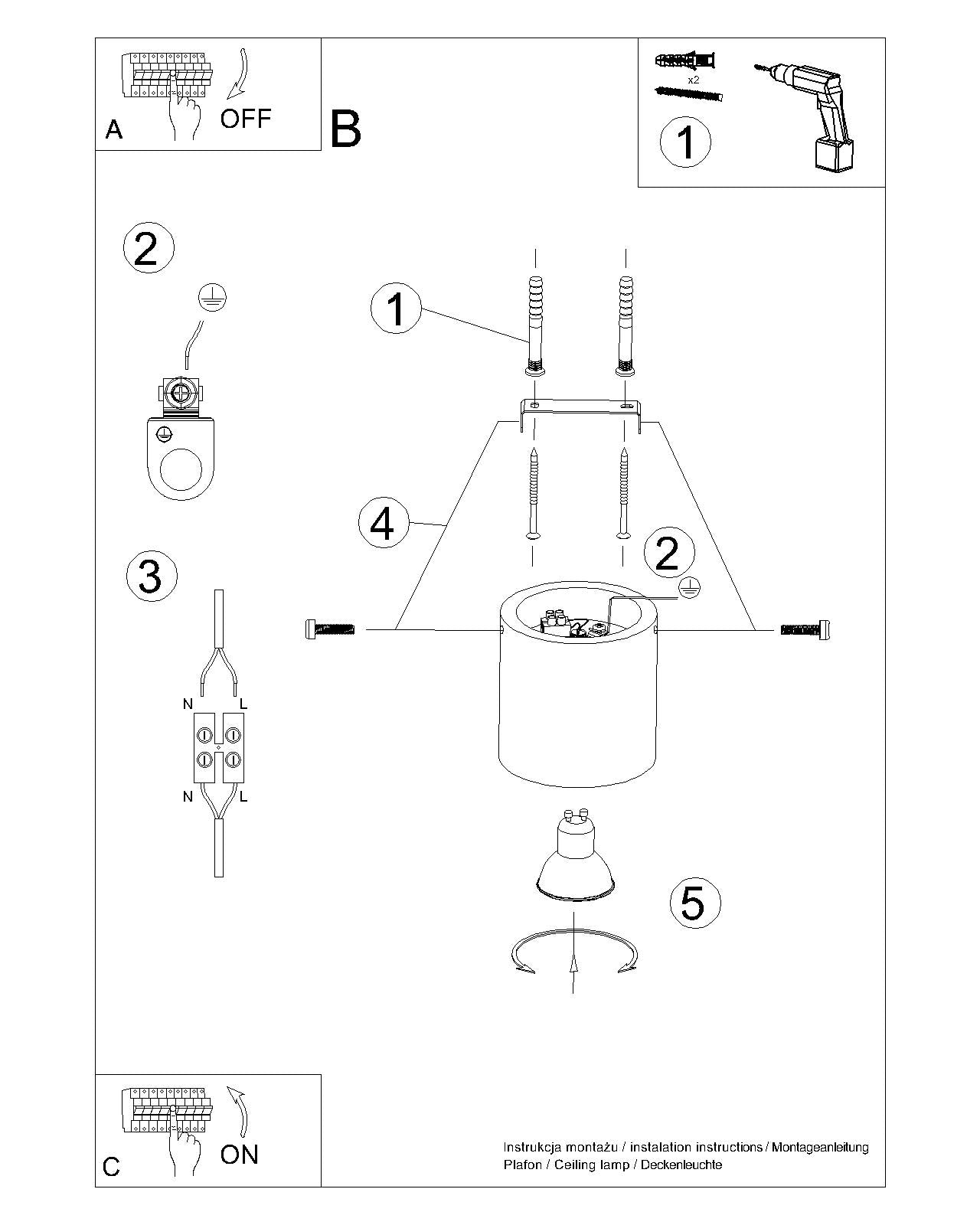 Plafond ORBIS beton beige
