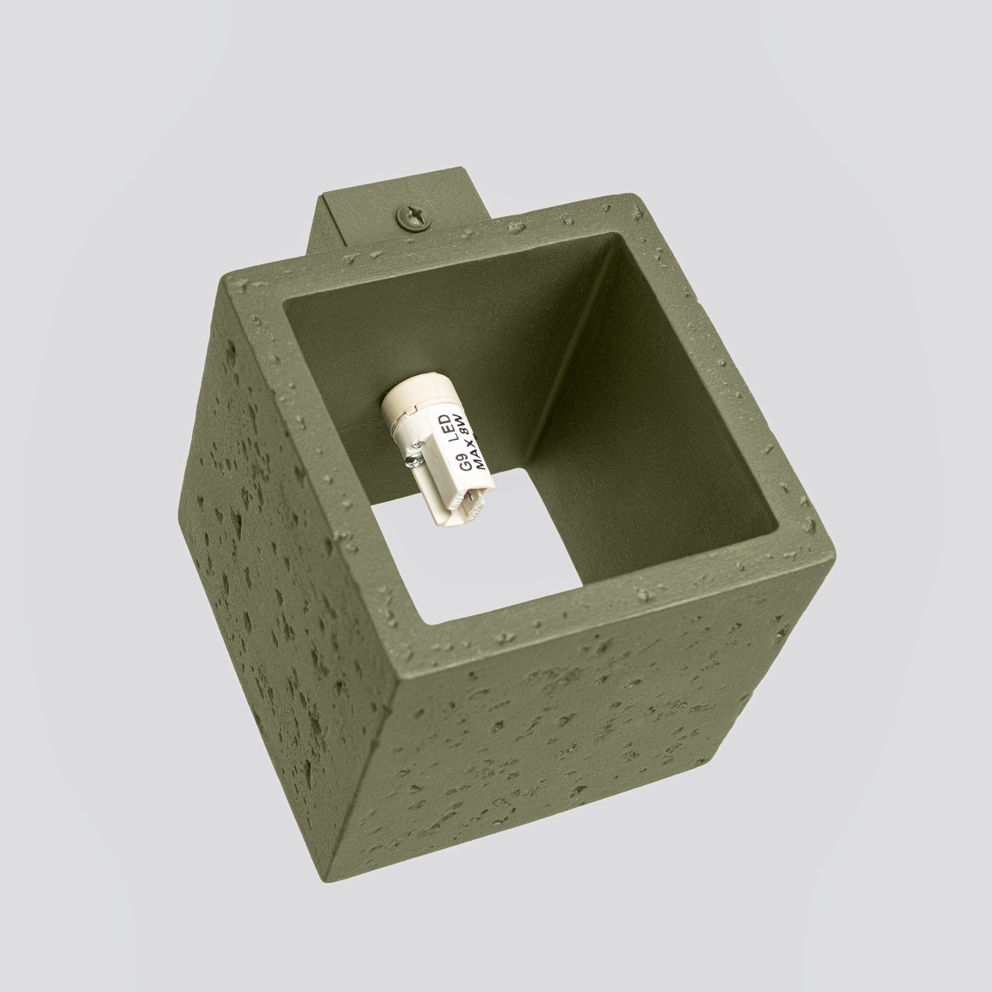 Wandleuchte QUAD beton olivgrün