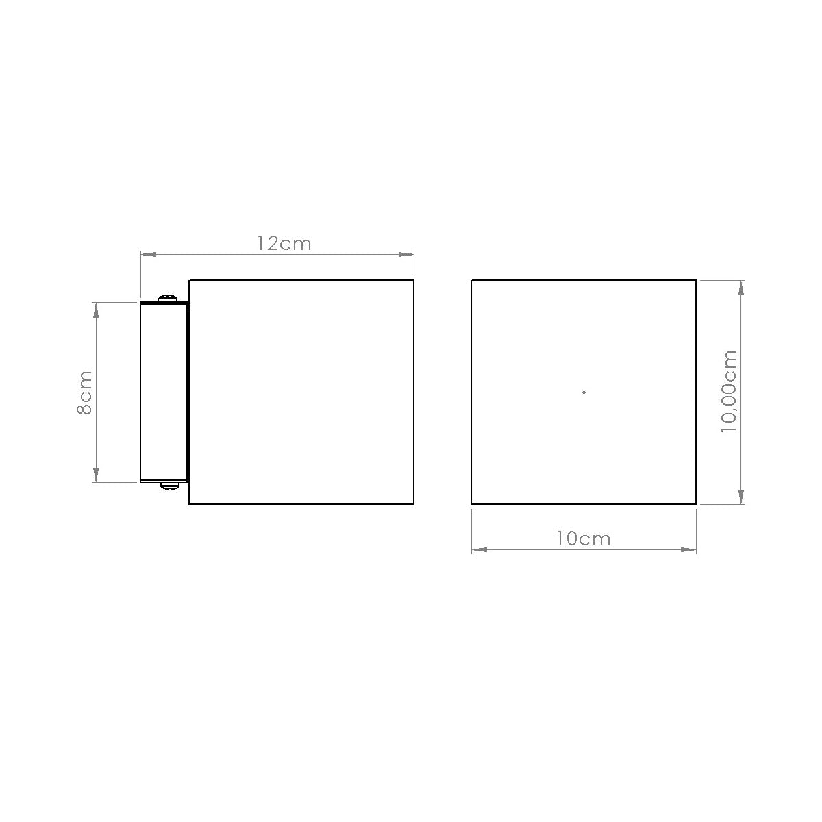 Wandleuchte QUAD beton beige