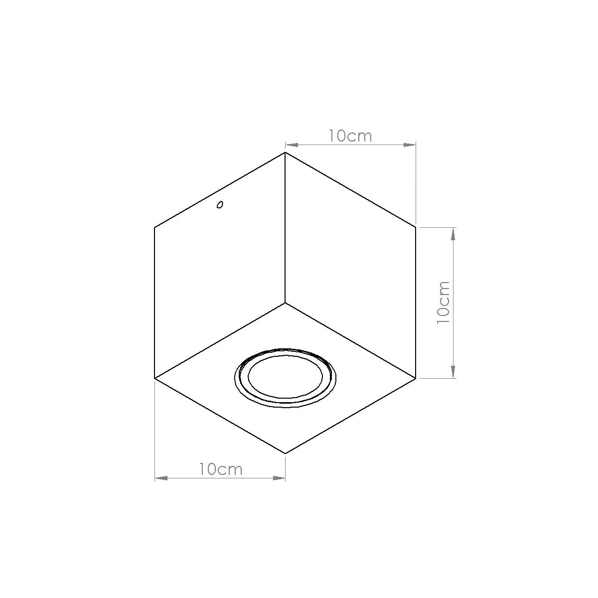Plafond QUAD beton olivgrün