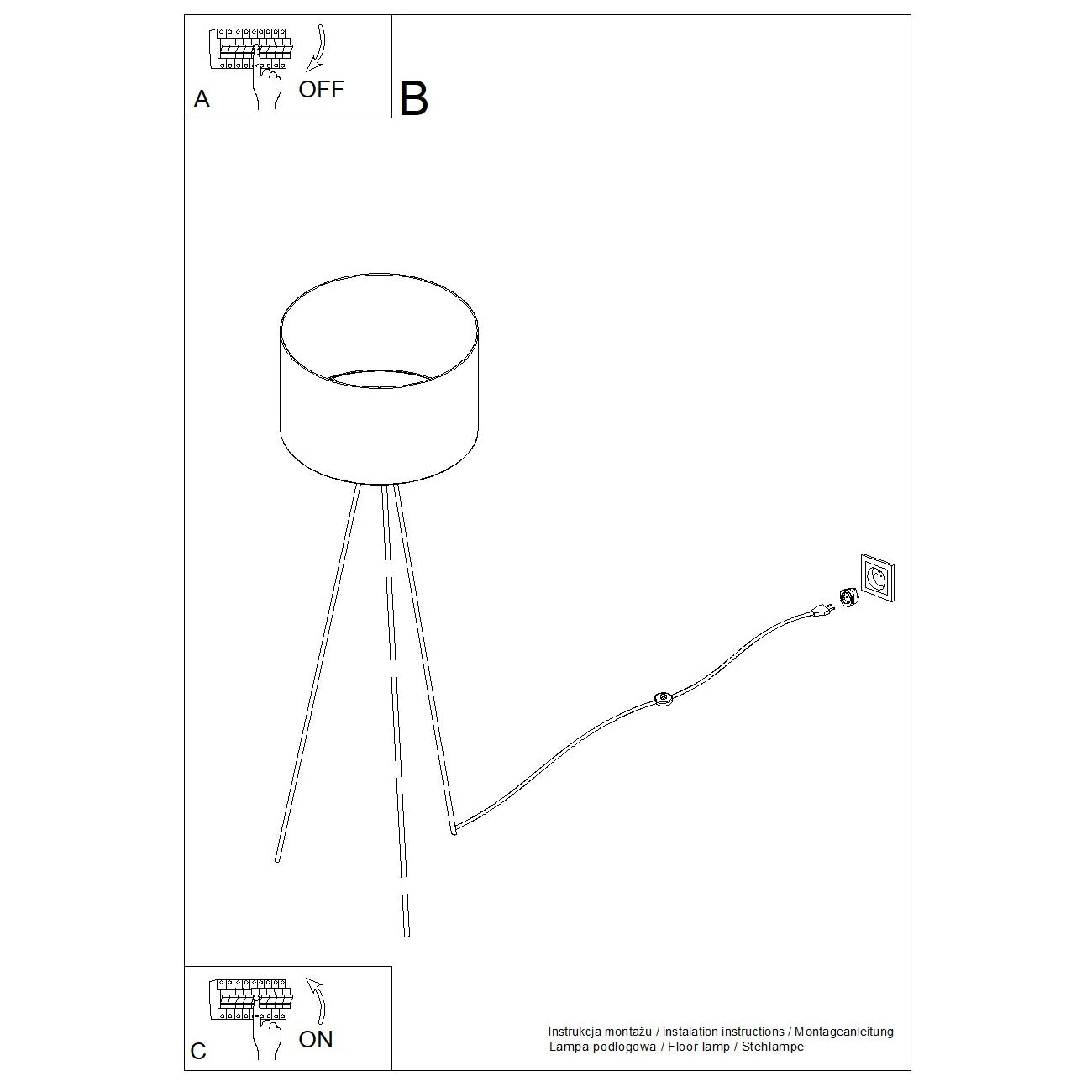 Stehleuchte NEVIA burgunderrot