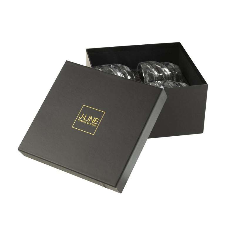 Whiskyglazen set van 4 Michigan transparant 9,5 cm in geschenkverpakking
