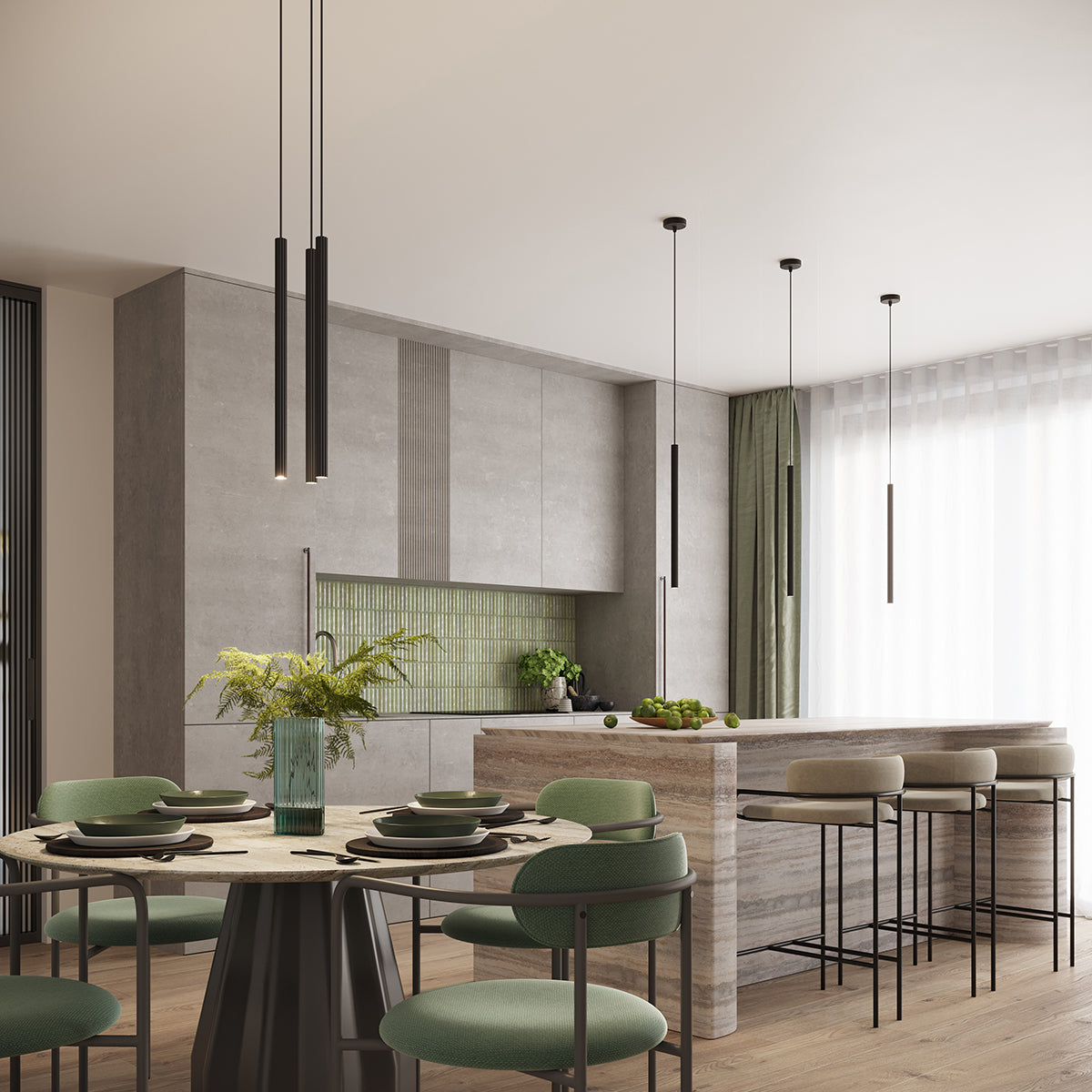 Pendelleuchte ARCHE 2P schwarz