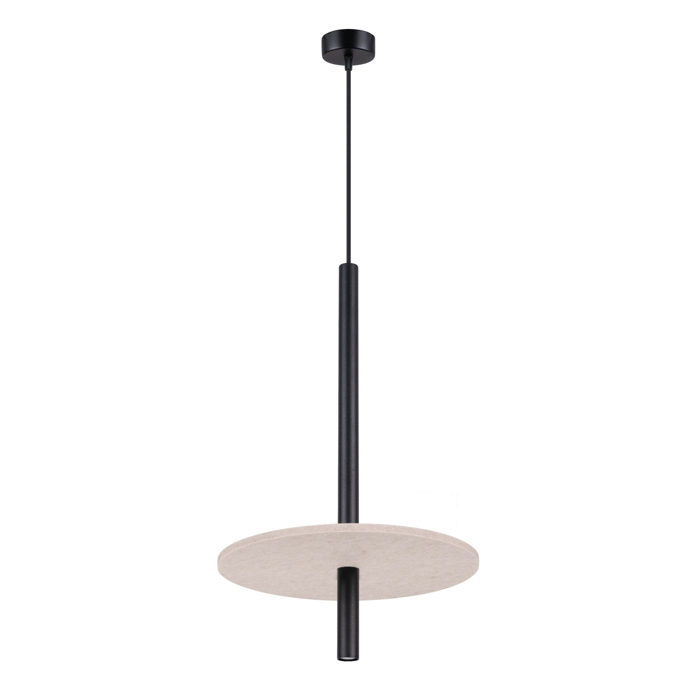 Pendelleuchte FELTRO 1 schwarz/beige