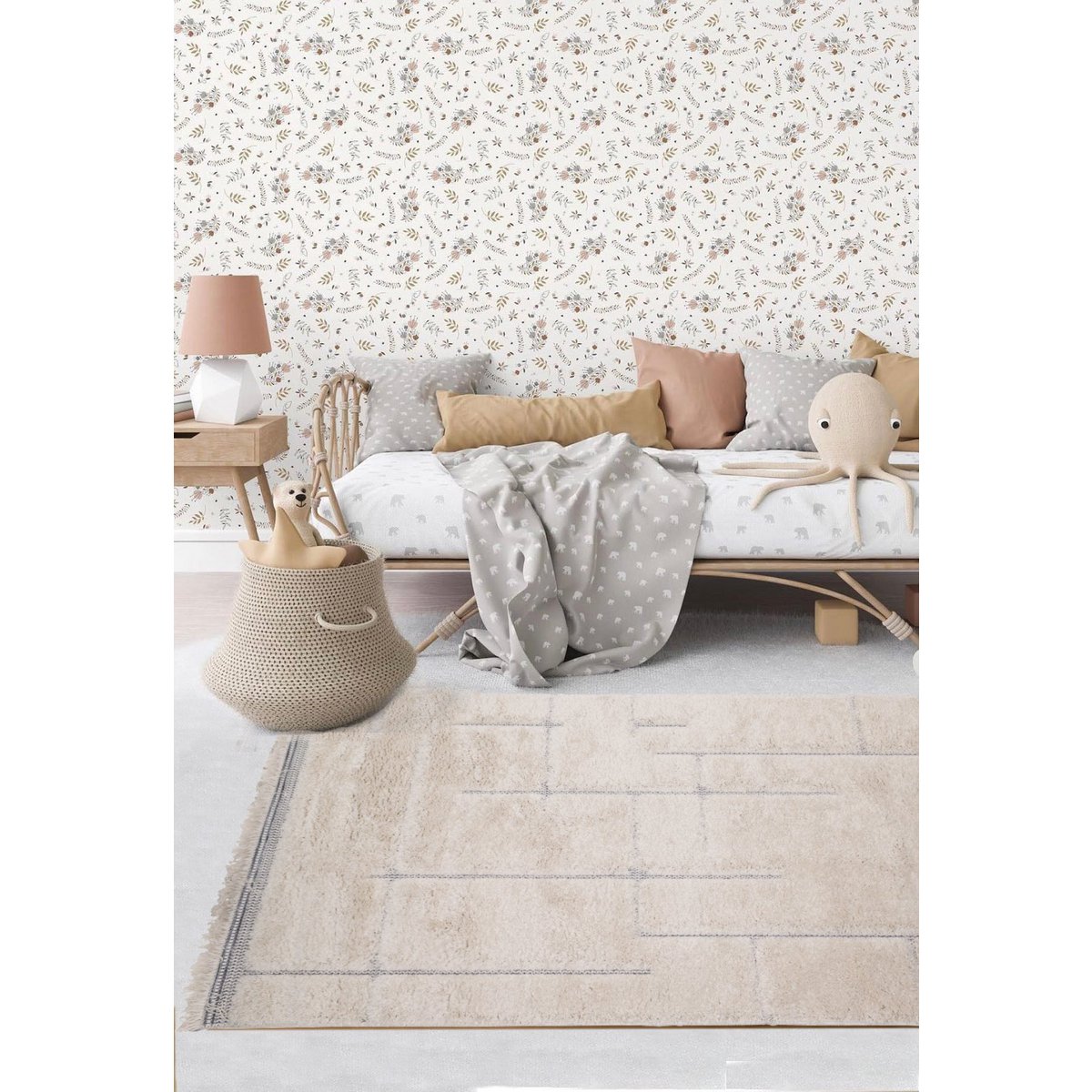 Designer-Teppich MAZE im Ethno-Stil
