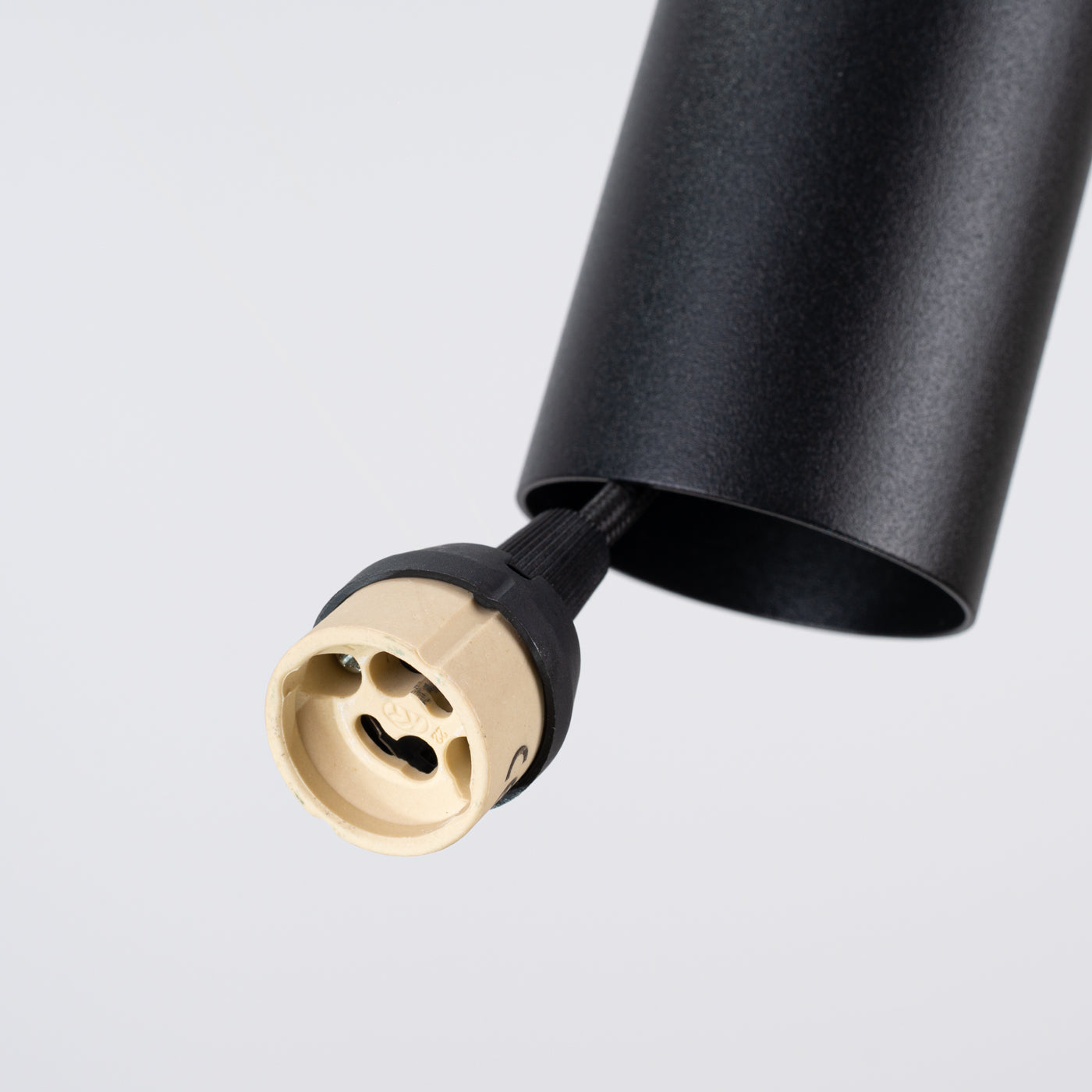 Pendelleuchte PELTA 1 schwarz/beige