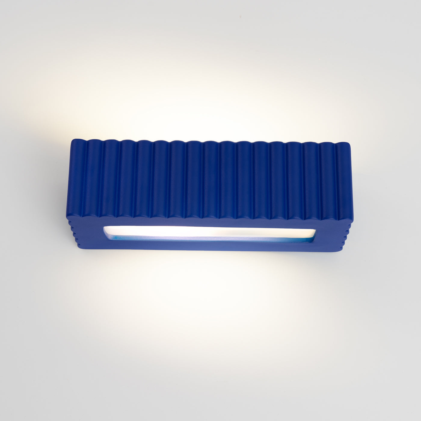Wandleuchte Keramik RIGATA ultramarin