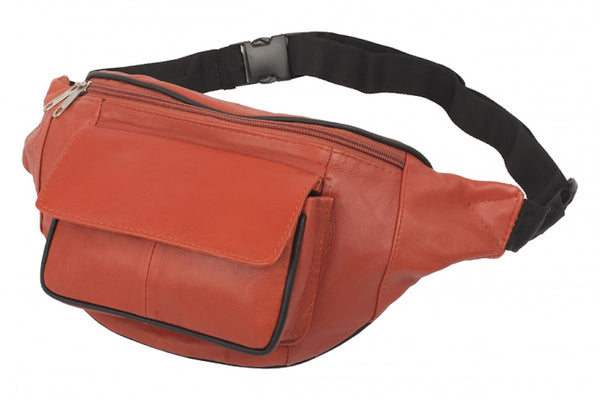 Rust Generation bum bag made of nappa leather – rust brown with front pocket