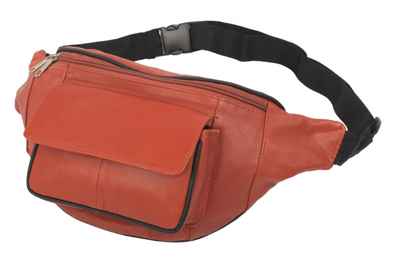 Rust Generation bum bag made of nappa leather – rust brown with front pocket