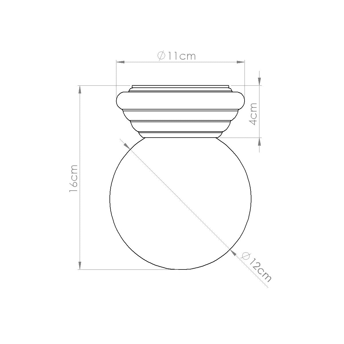 Plafond ZORI apricot IP44