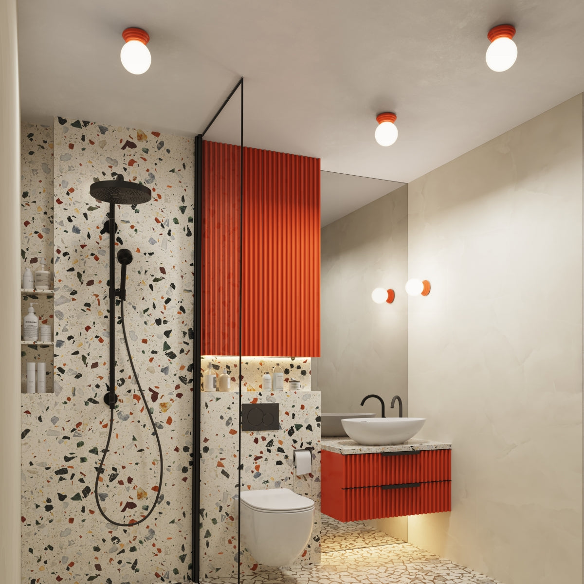 Plafond ZORI apricot IP44