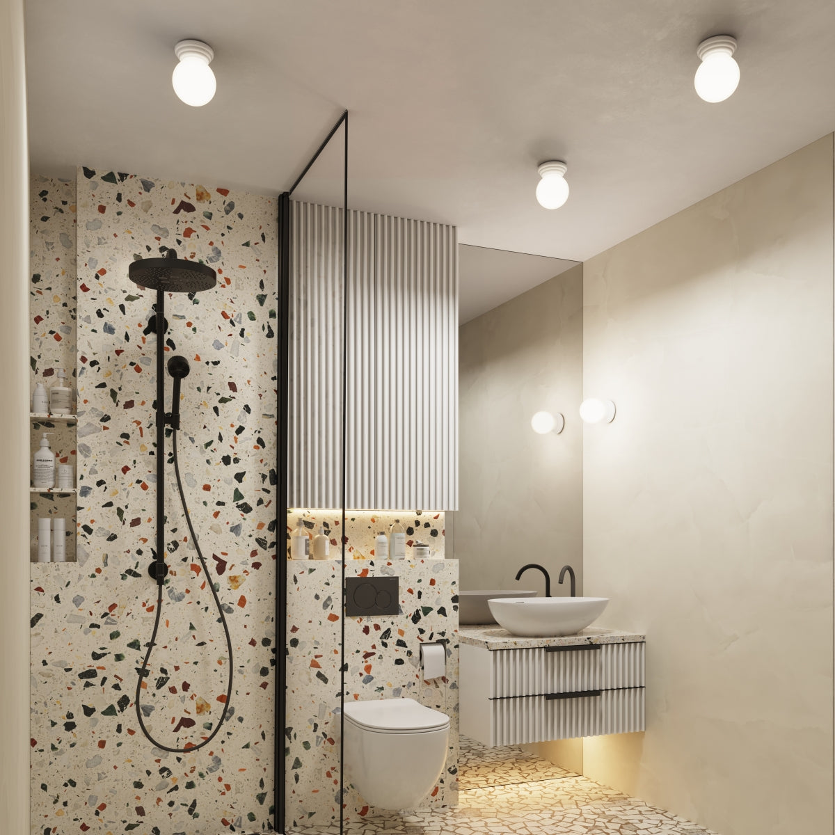 Plafond ZORI weiß IP44