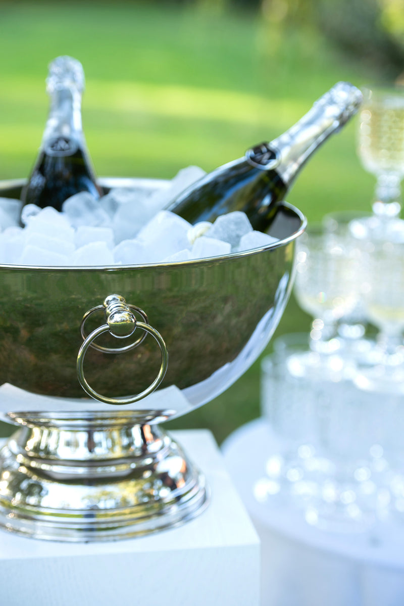 Hochglanz Aluminium Champagneschale - Elegantes Meisterwerk für anspruchsvolle Gastgeber