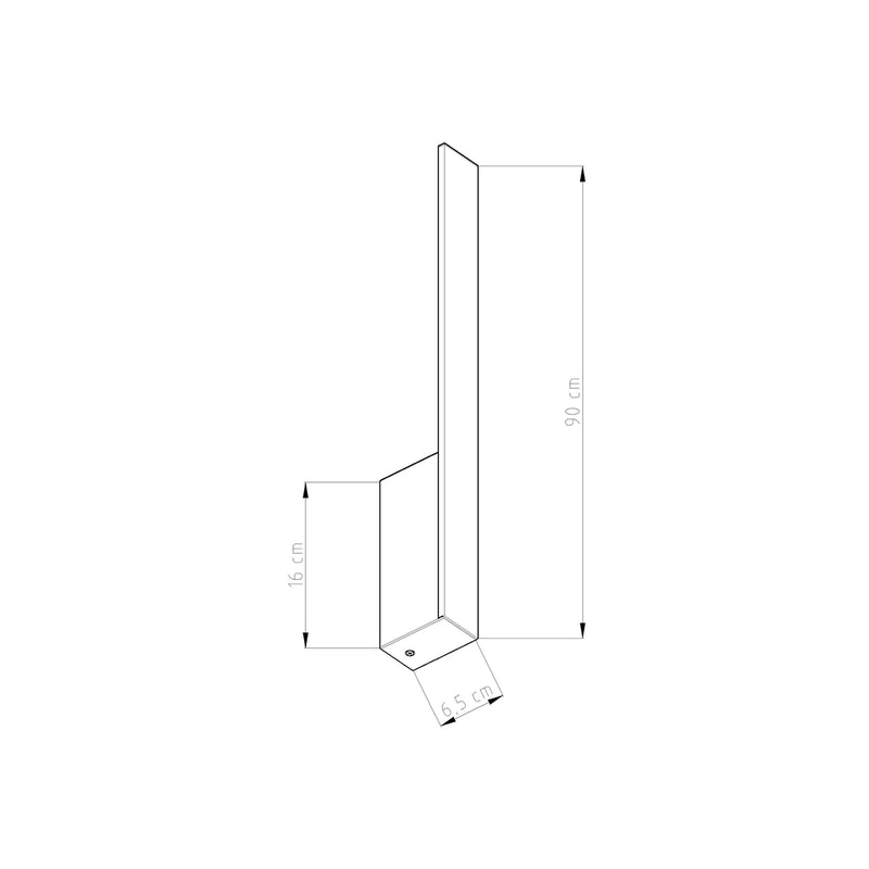 Wall light LAHTI L white 4000K