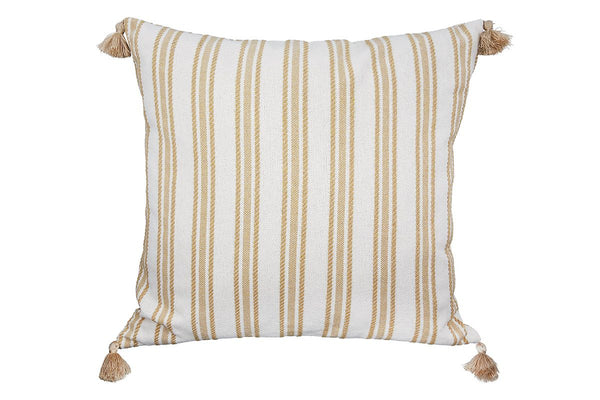 Set of 3 fabric cushions 'Stripes' - elegant design meets pure comfort