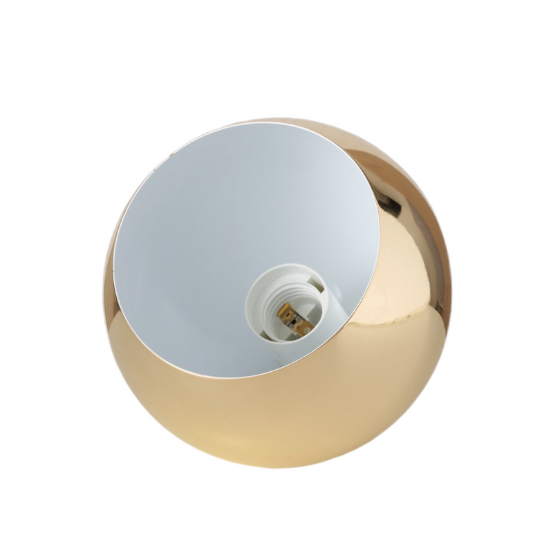 Moderne tafellamp Goldy Round in glanzend goud 15 cm
