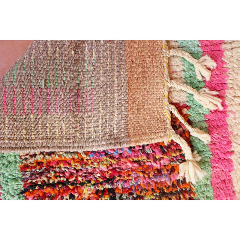 Marokkaans Berber halkleed van zuivere wol 28 "x 14"