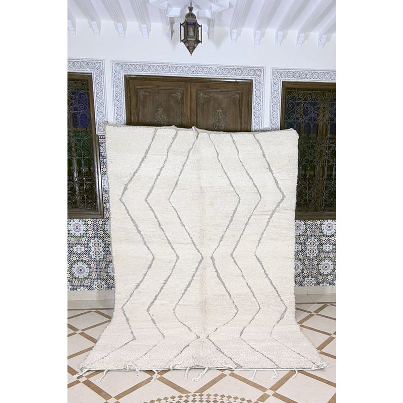 Authentiek Marokkaans Berberwollen vloerkleed El Jadida 190 x 292 cm