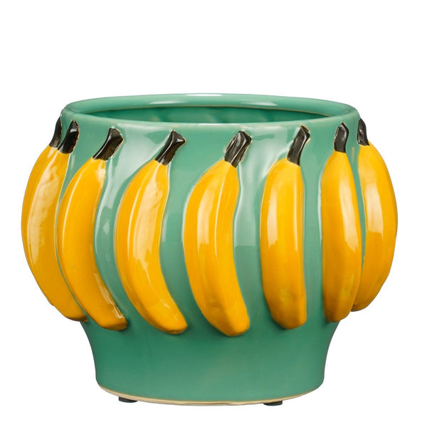 Mosa Blumenpot im Inneren - H18 x Ø24 cm - Keramik - hellgrün