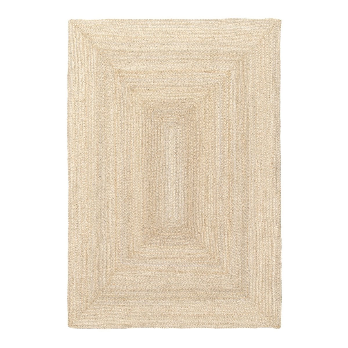 Indira handgefertigter geflochtener Jute -Teppich