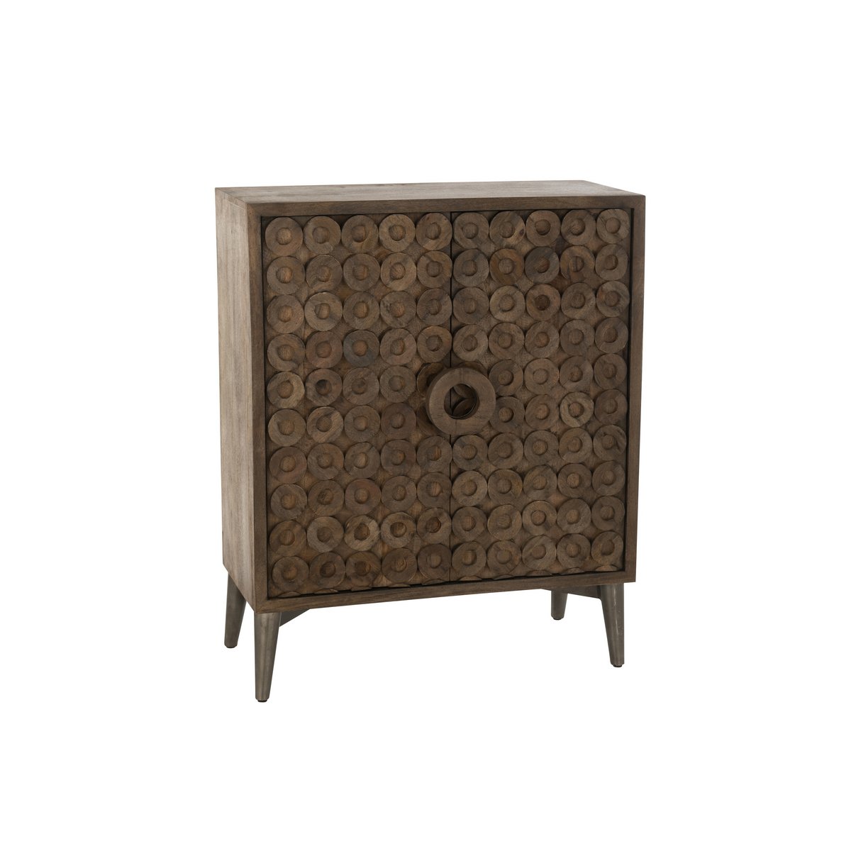 J-Line Schrank 2 Türen Mangoholz/MDF Braun