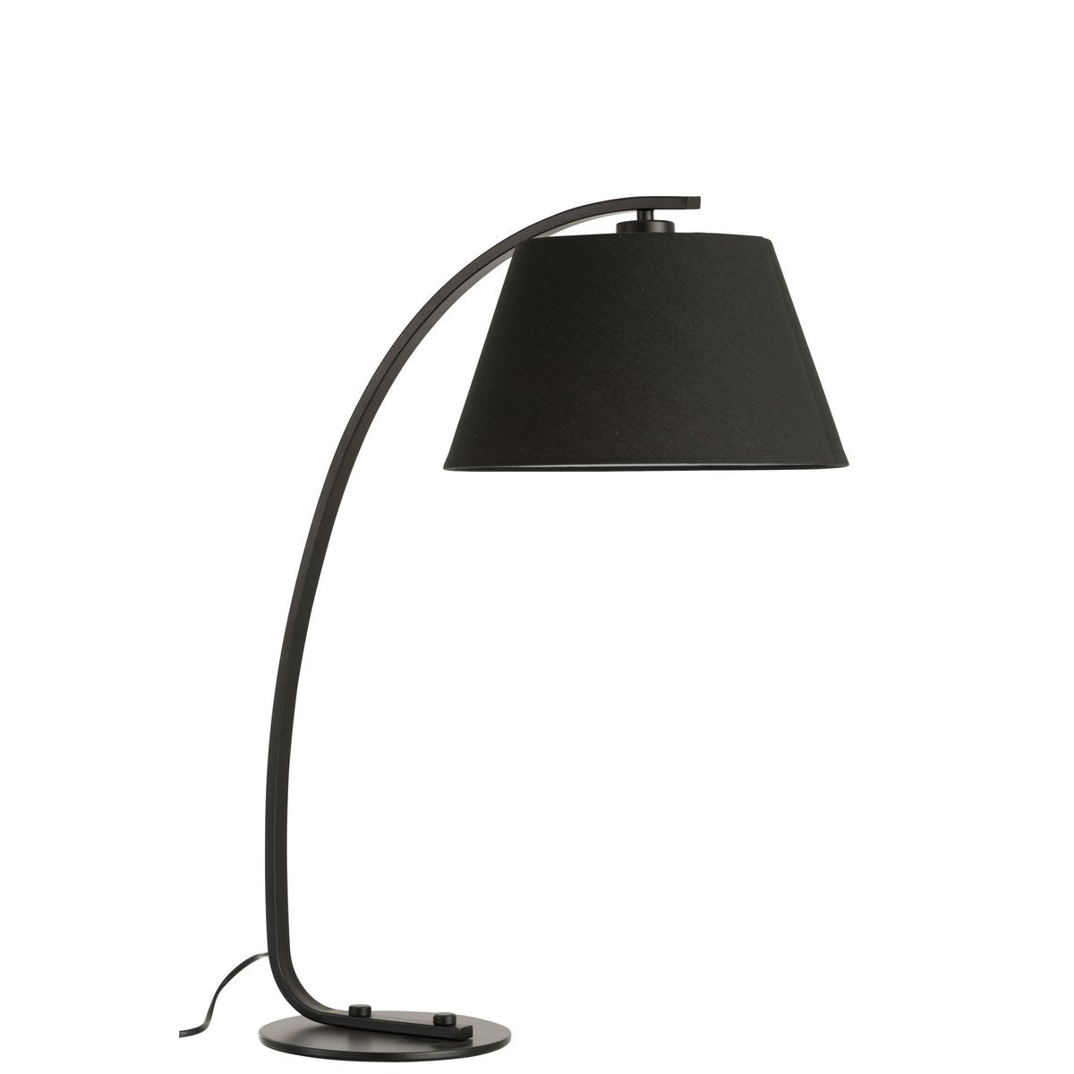 Tischlampe Arc - Elegantes Design aus schwarzem Metall
