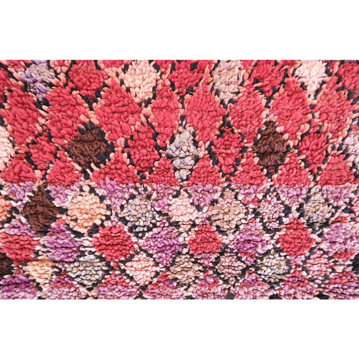 Berber Vintage Wolle Teppich 192 x 366 cm