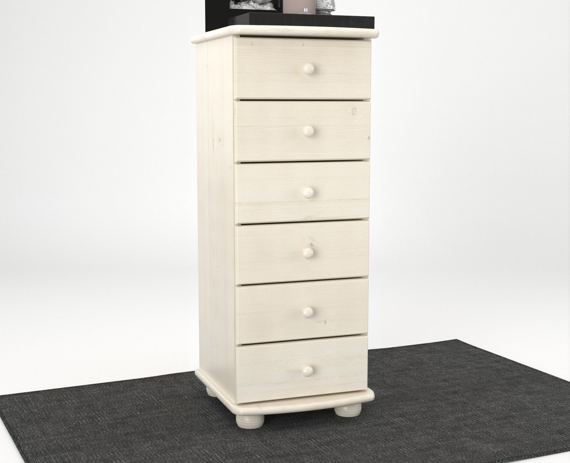 Anika Kiefer Massivholz Kommode  | 6-Schubladen | 100% Bio Kiefer