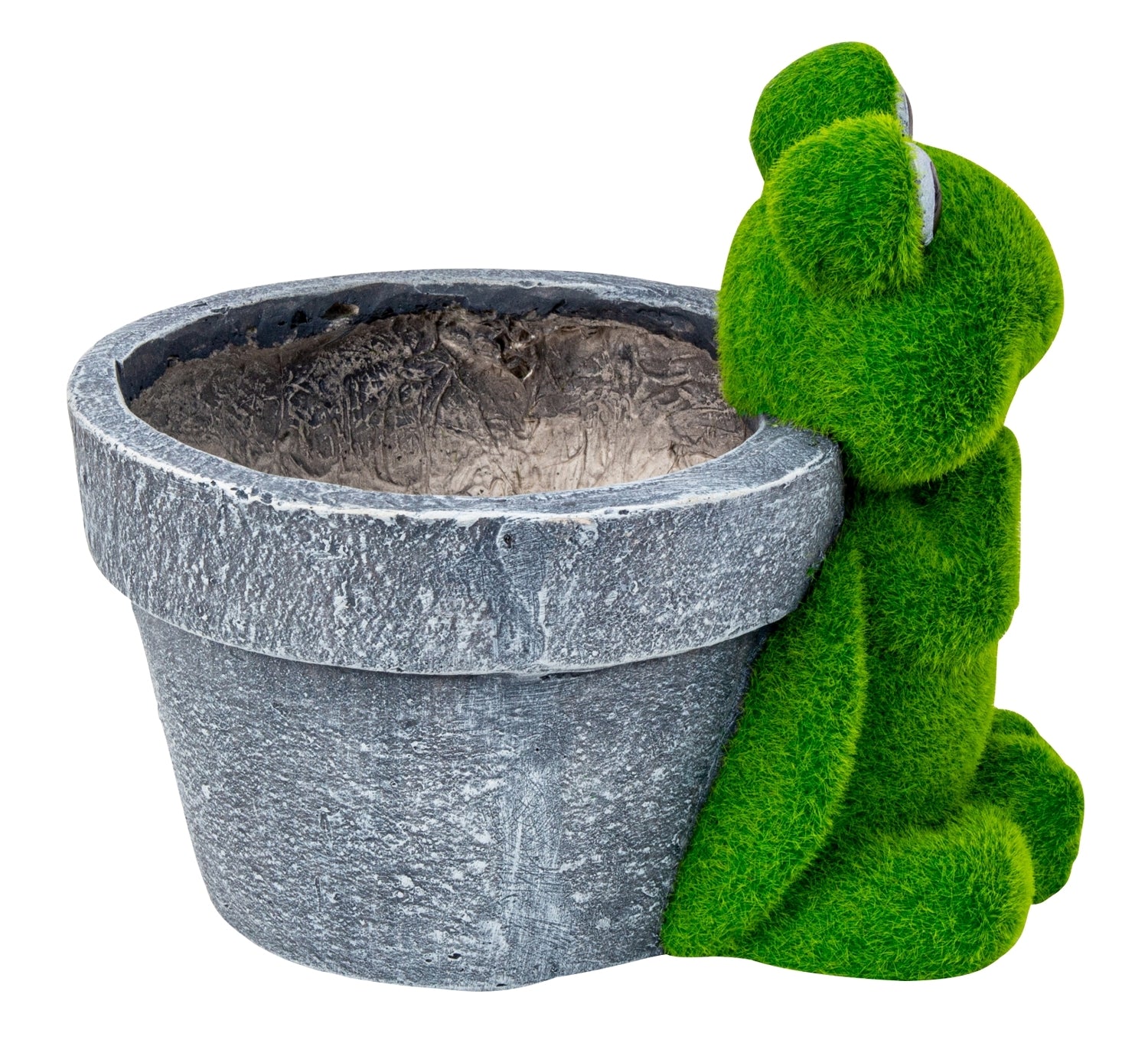 Froschfigur Florano Pflanztopf Deko grün 27 cm