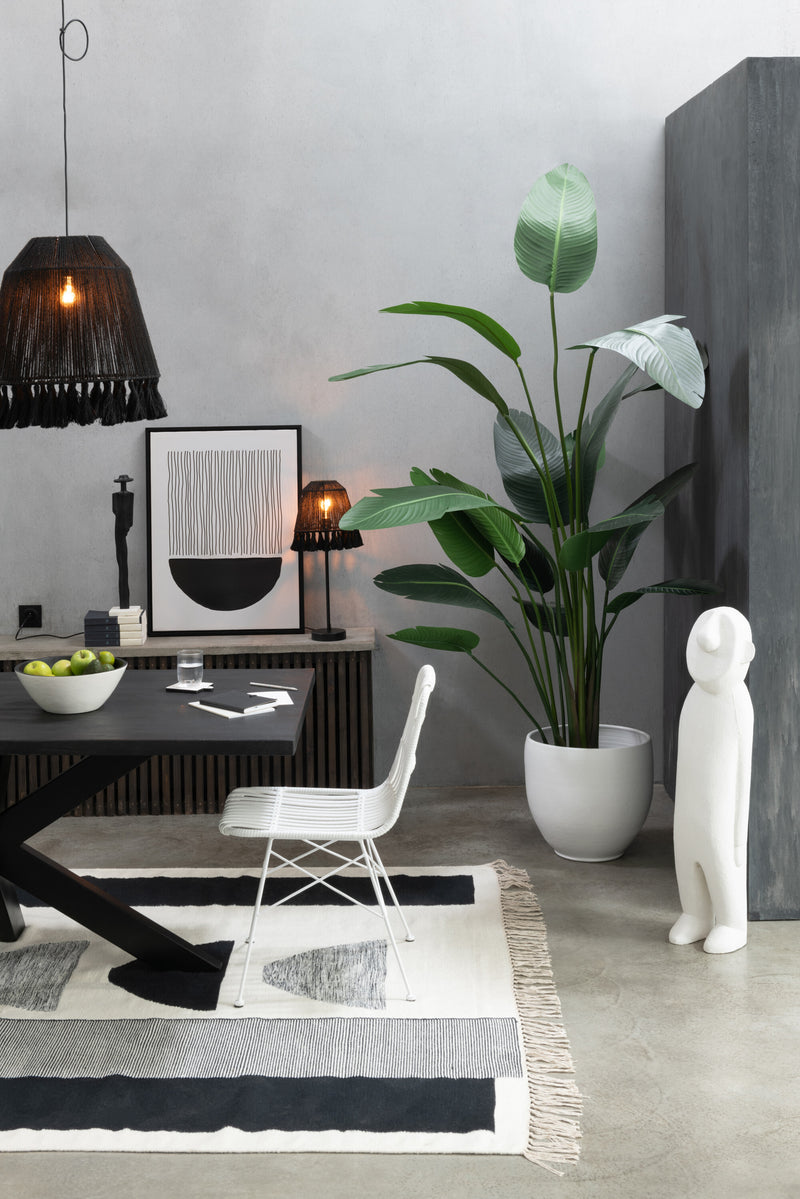 2er Set Rattan Stühle Rachel in Weiß Elegante Vielseitigkeit für jeden Raum und Garten
