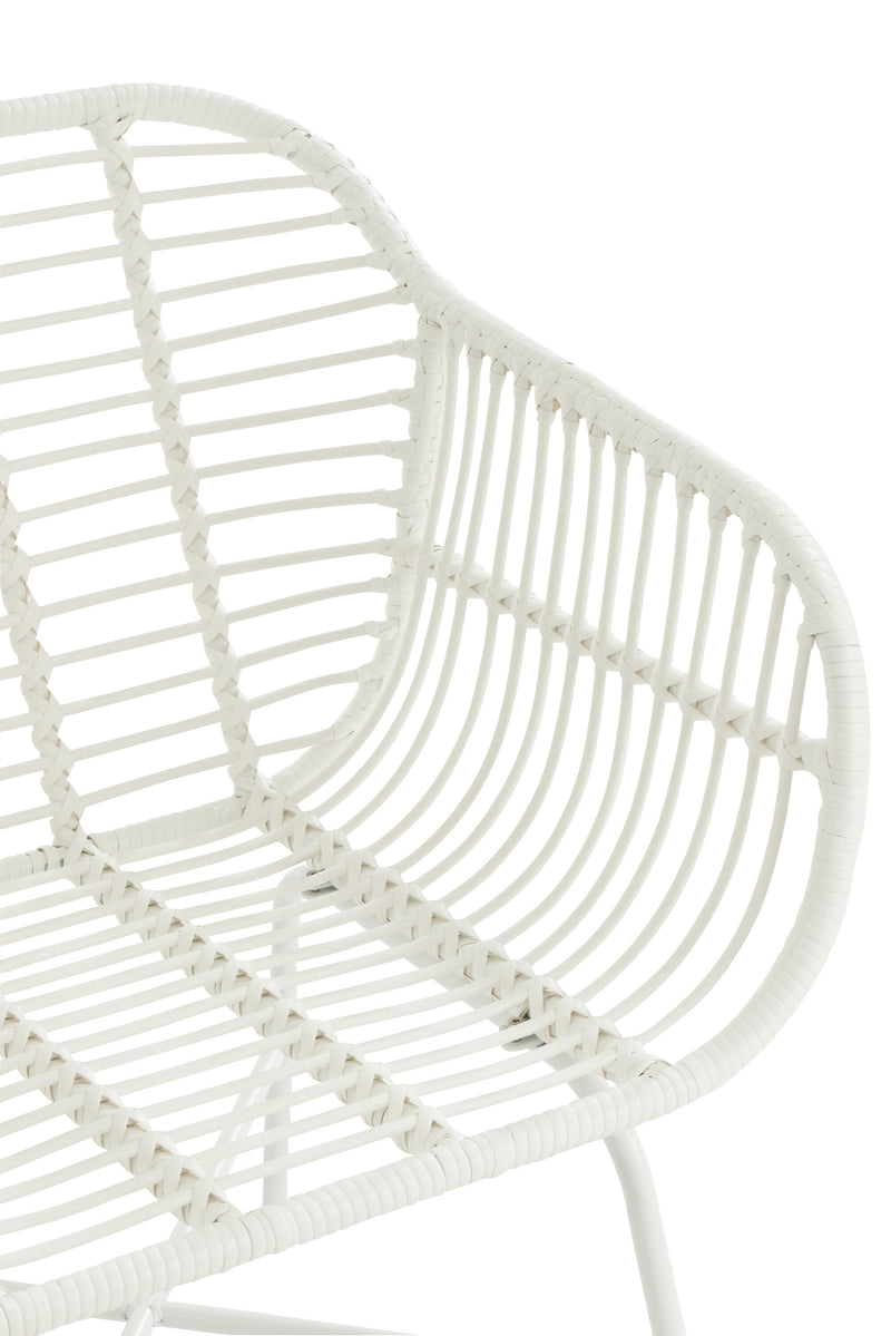 2er Set Outdoor Chair 'Ellen' in Weiß Doppelter Komfort und Eleganz für Ihren Außenbereich