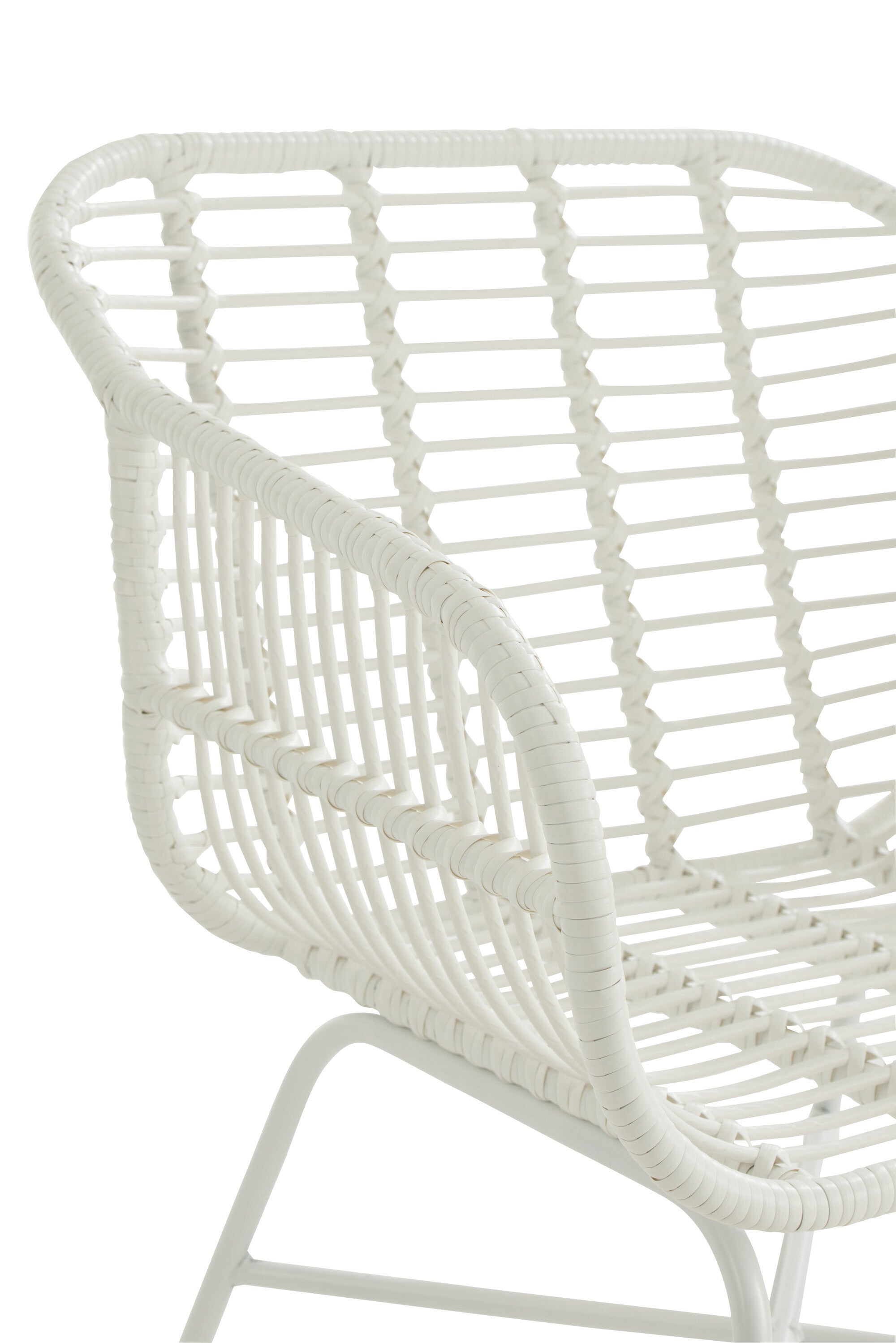 2er Set Outdoor Chair 'Ellen' in Weiß Doppelter Komfort und Eleganz für Ihren Außenbereich