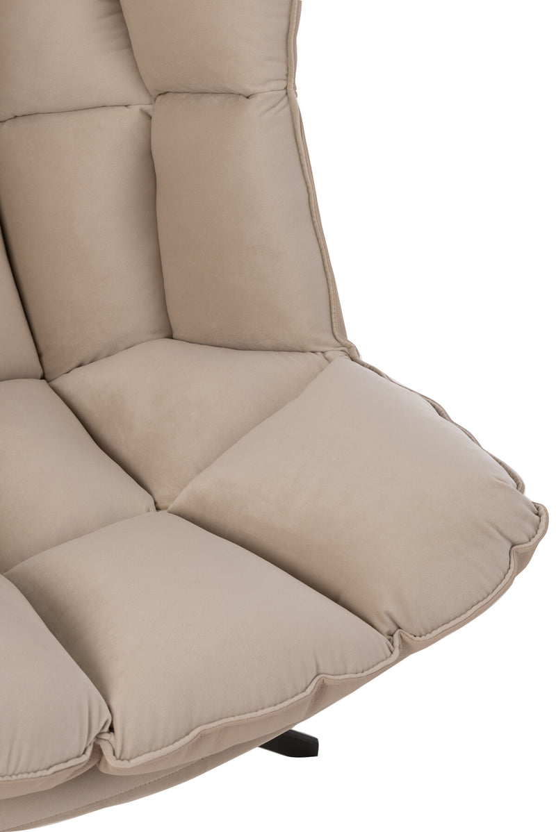 Chair Relax Comfortable textile metal chair with cushion, in 4 attractive colors