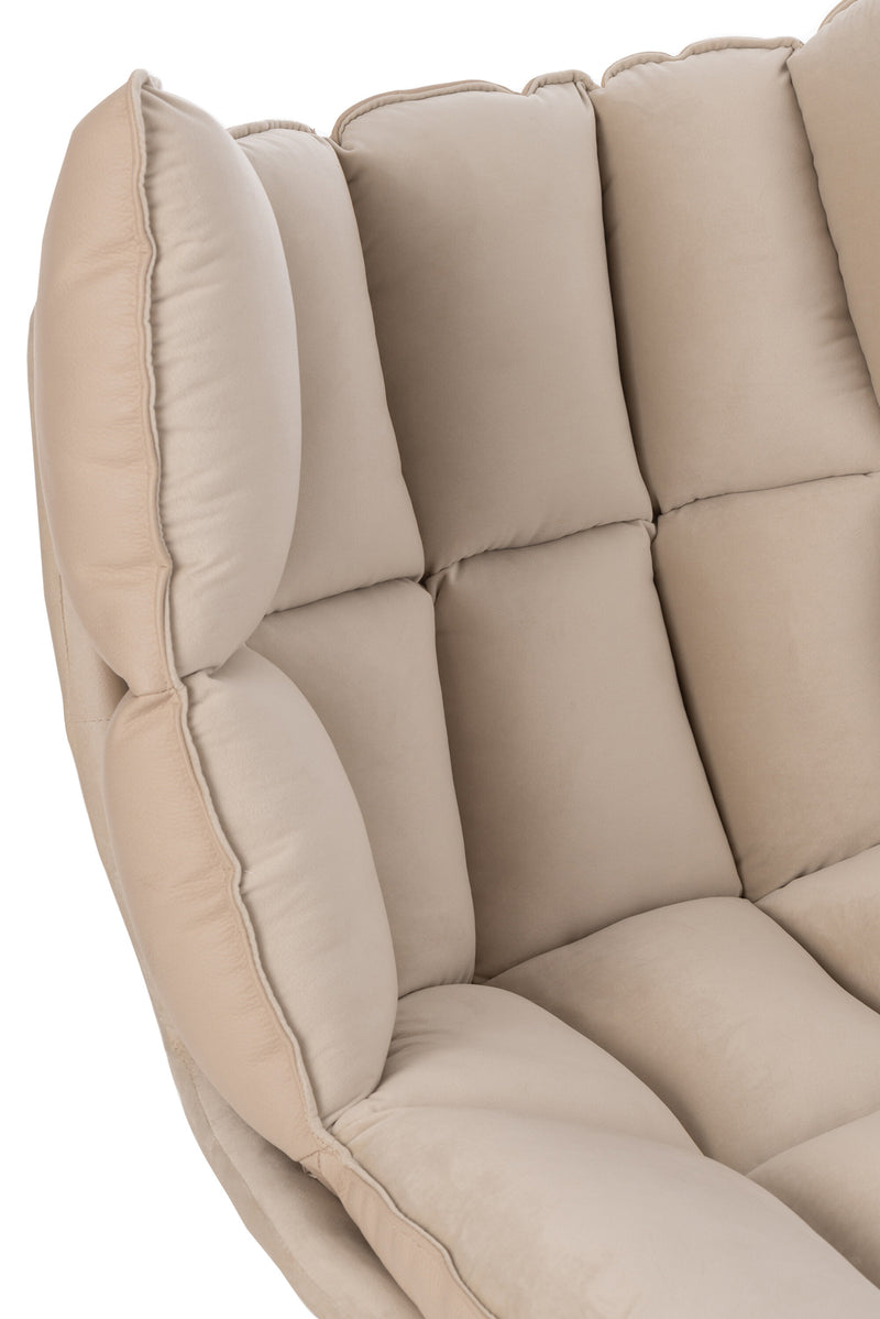 Chair Relax Comfortable textile metal chair with cushion, in 4 attractive colors