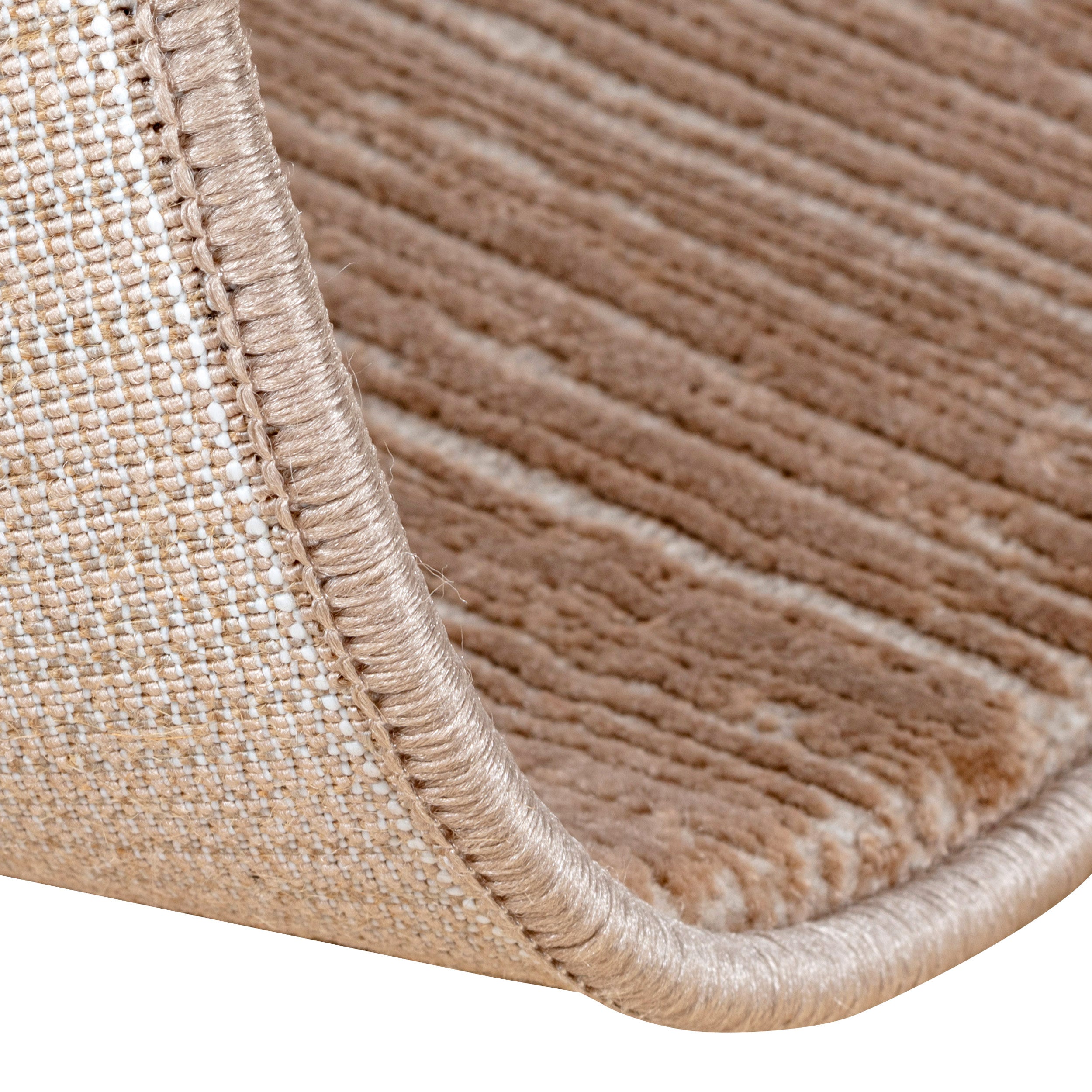 Sehrazat Premium Lima 2050 Collection Dark Beige - Moderner Designer Teppich mit 3D-Effekt