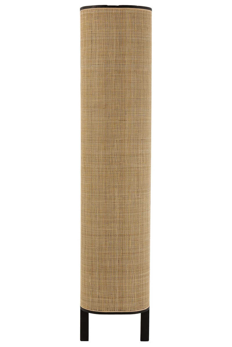 Regal Molly Exotic combination of wood and rattan in deep black