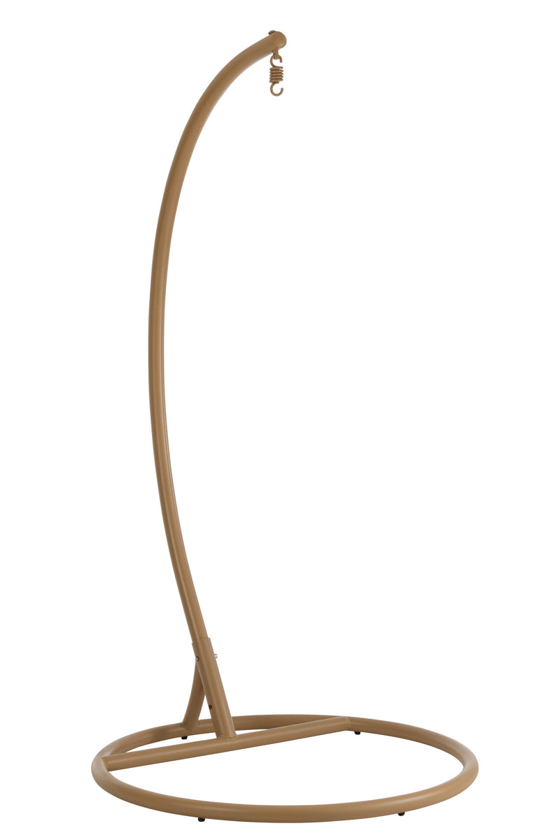 Hangstoel 'Bula' van metaal en rotan, voor binnen en buiten - comfort en elegantie