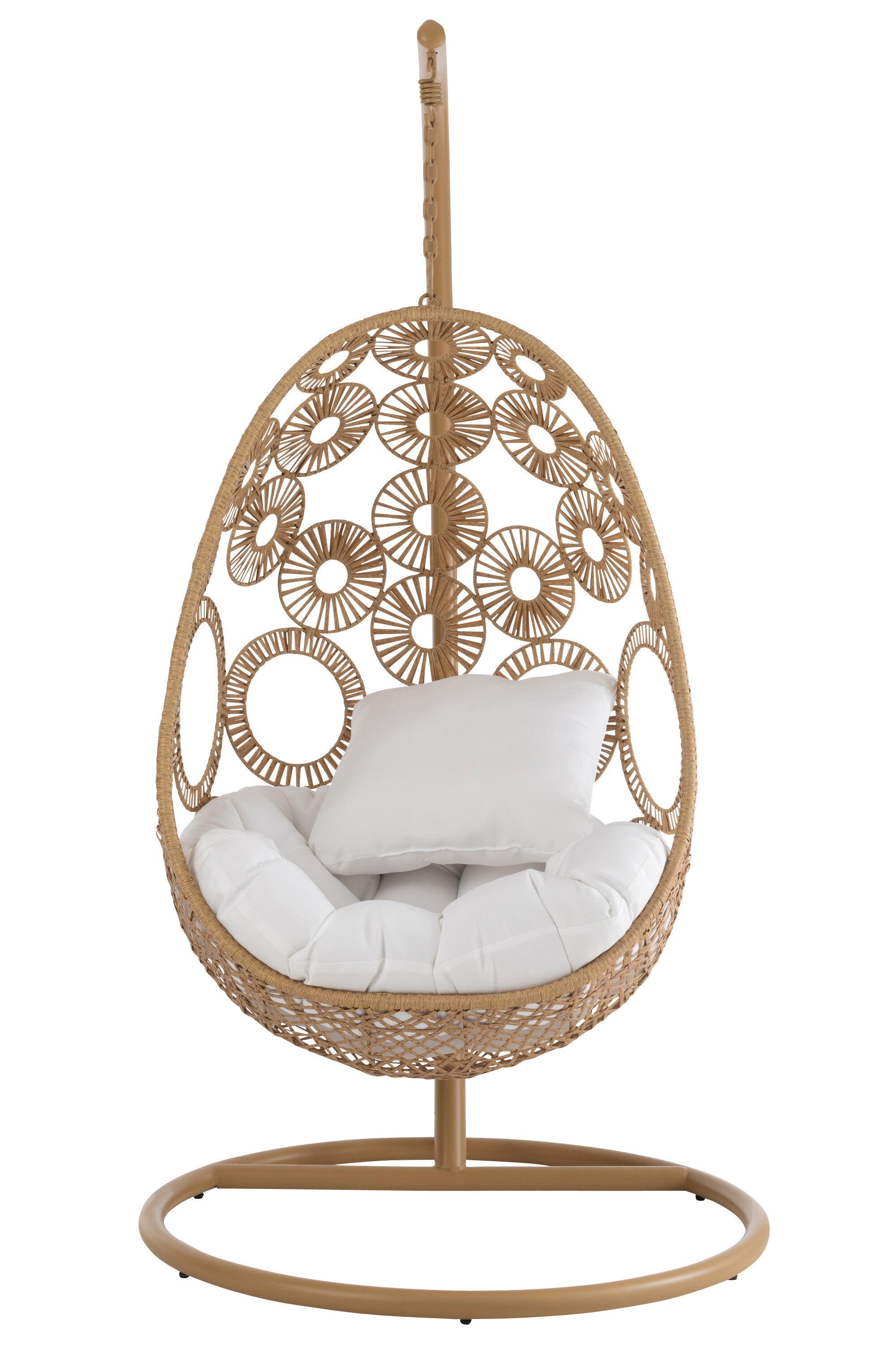Hängestuhl 'Bula' aus Metall & Rattan Für Innen & Außen - Komfort und Eleganz