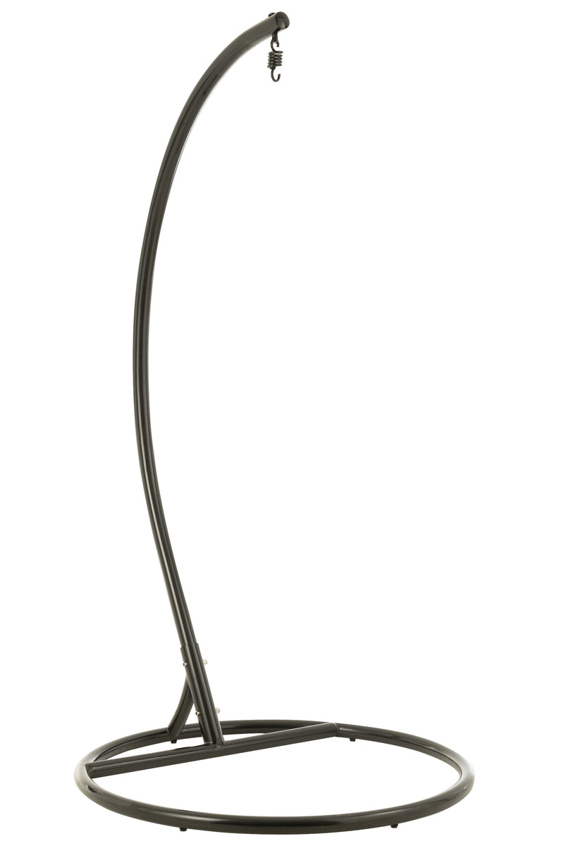 Hangstoel 'Bula' van metaal en rotan, voor binnen en buiten - comfort en elegantie