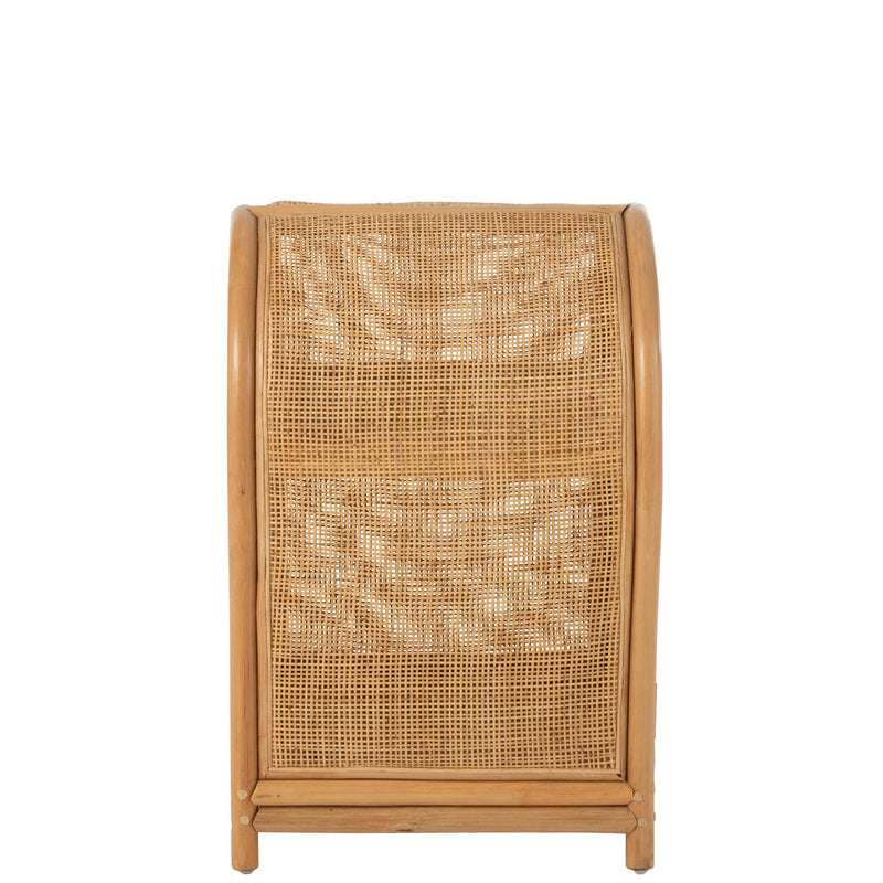 Schrank Ellen Klein Rattan Naturell - Kleine Aufbewahrungslösung mit natürlicher Optik