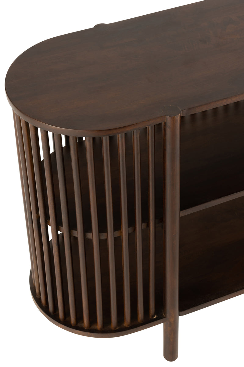 Console Conie Mango Tree Dark Brown - Modern design in dark brown