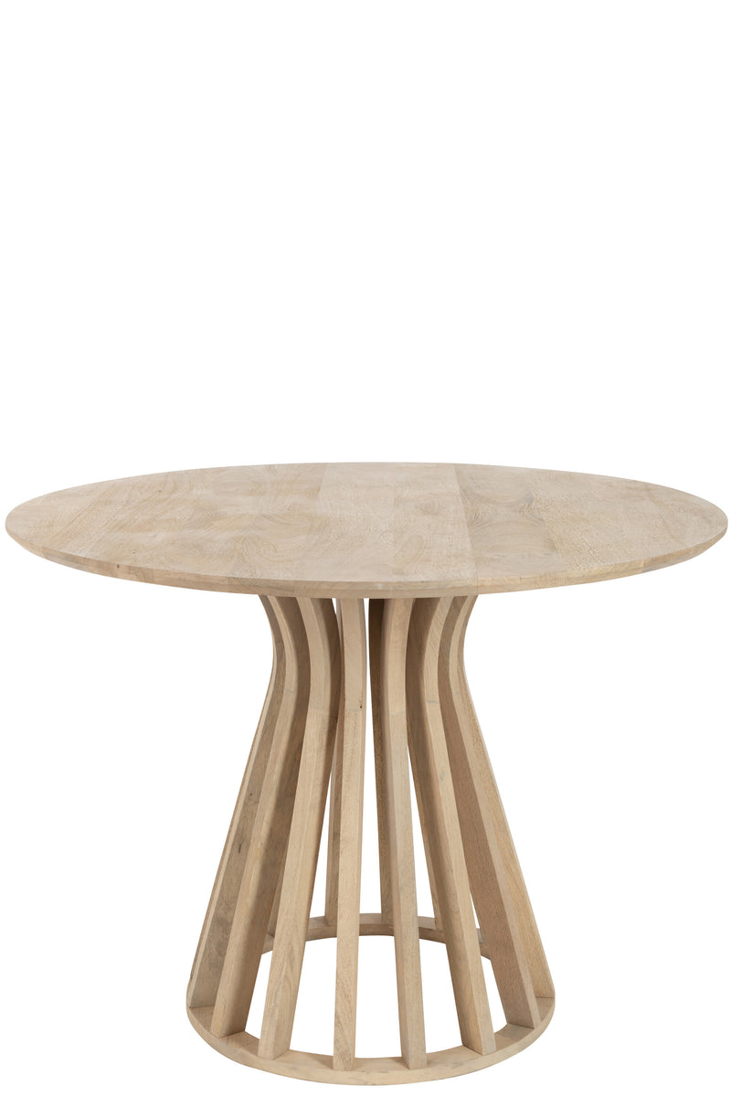 Exquisite craftsmanship Handmade mango tree table Eli in natural